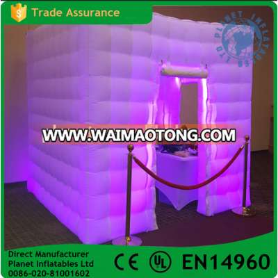 Cheap Led foldable inflatable wedding photo booth for sale