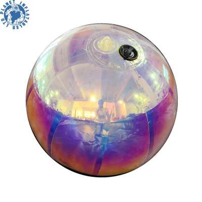 Giant Decorative PVC Inflatable Mirror Balloon Factory Inflatable Reflective Colorful Mirror Ball For Sale