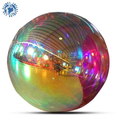 Event Wedding Decoration Portable Colourful PVC Reflective Inflatable Mirror Ball For Sale