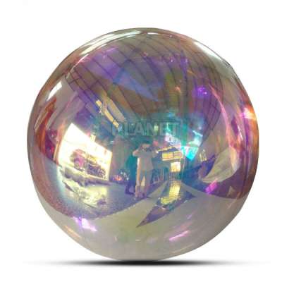 Dazzle color giant pvc inflatable mirror ball for wedding decoration