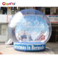 Custom Christmas theme photo booth inflatable snow globe for sale